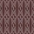 Abstract linear ornament of light gray color on a dark red background Royalty Free Stock Photo